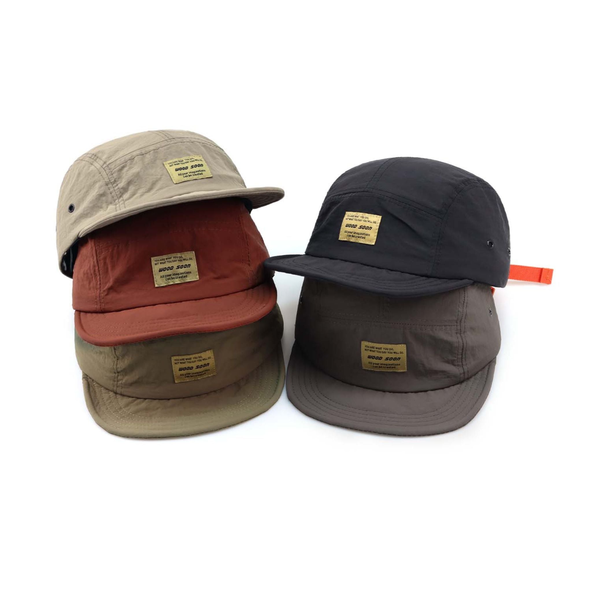 Nylon Cap With Branded Tag & Strap