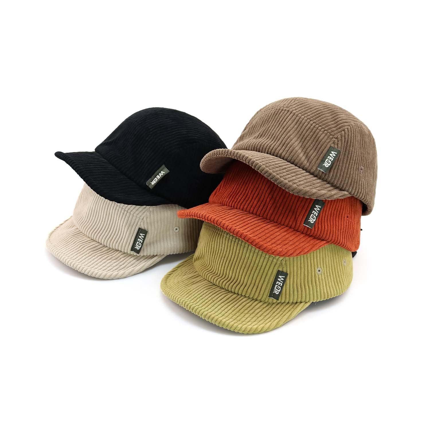 Sage Corduroy 5-Panel Camp Cap
