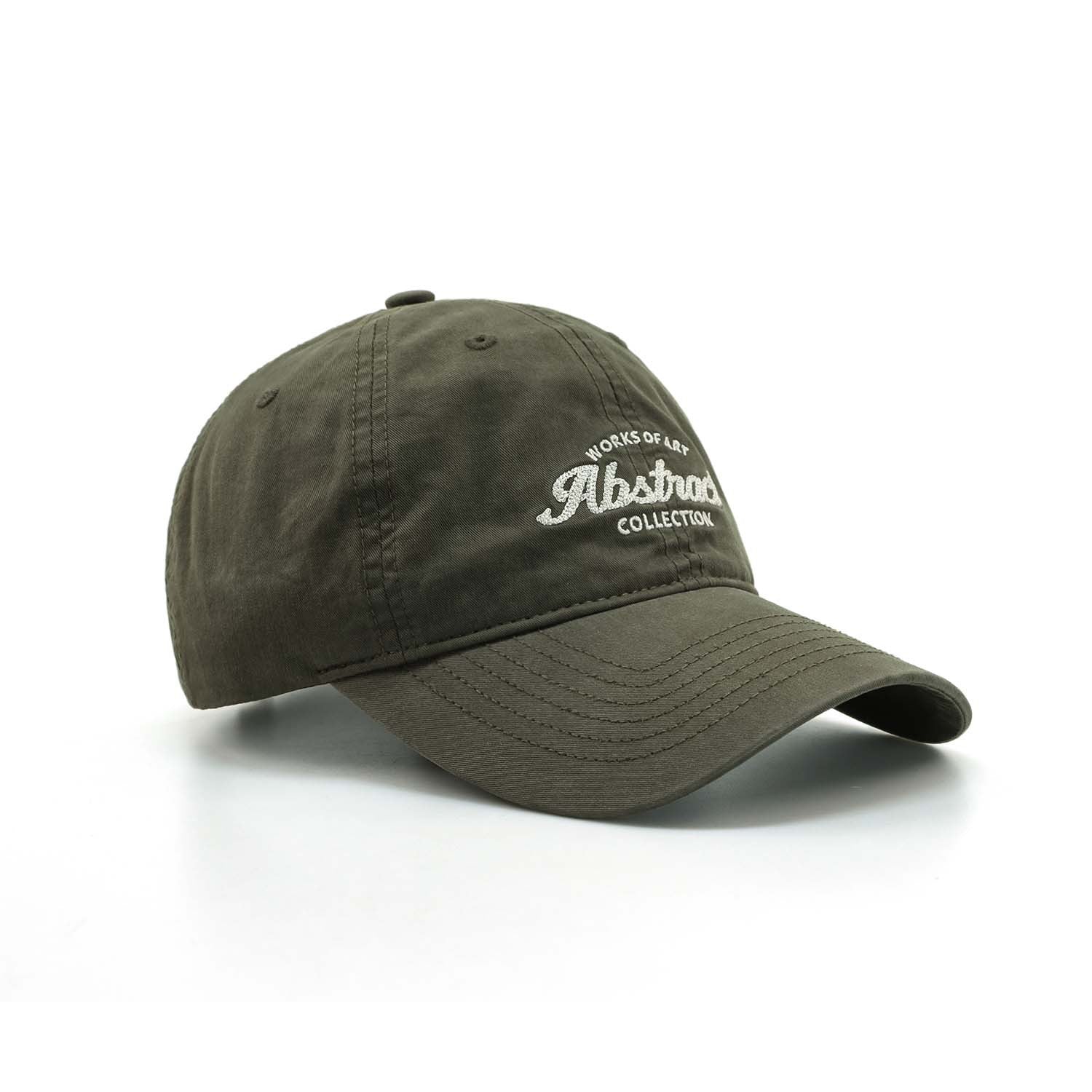 Olive "Abstract Collection" Embroidered Baseball Cap