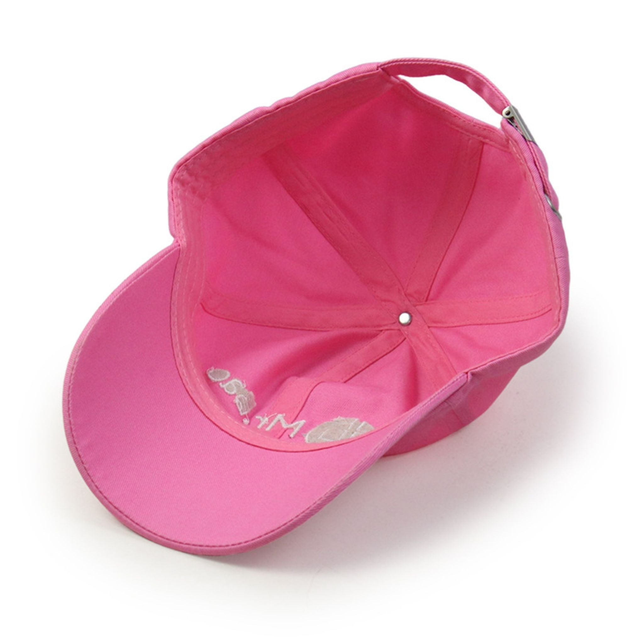 Pink Embroidered Baseball Cap