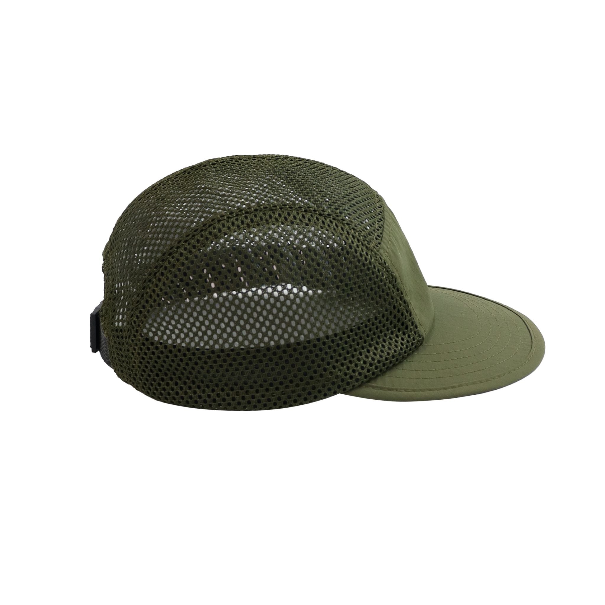 Breathable Mesh Olive 5-Panel Cap