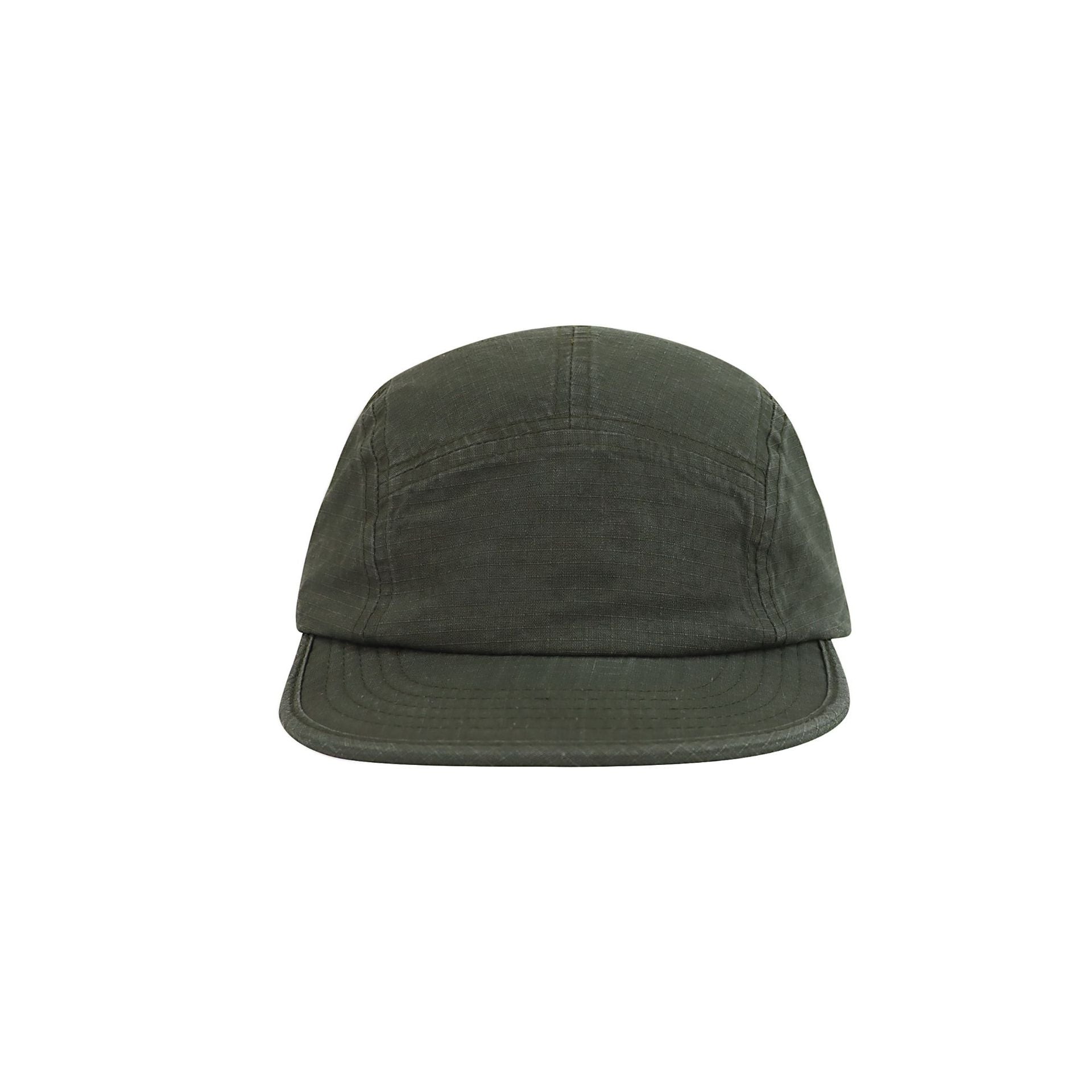 Sleek Dark Olive Washed Cadet Cap for Daily Wear