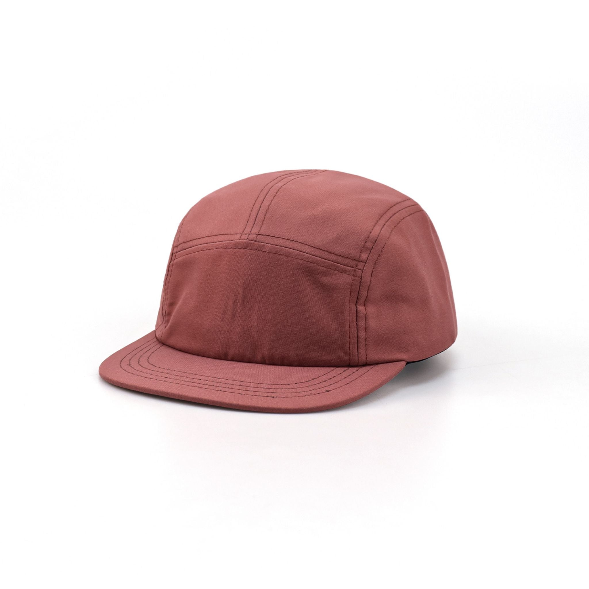 Burgundy 5-Panel Camp Cap