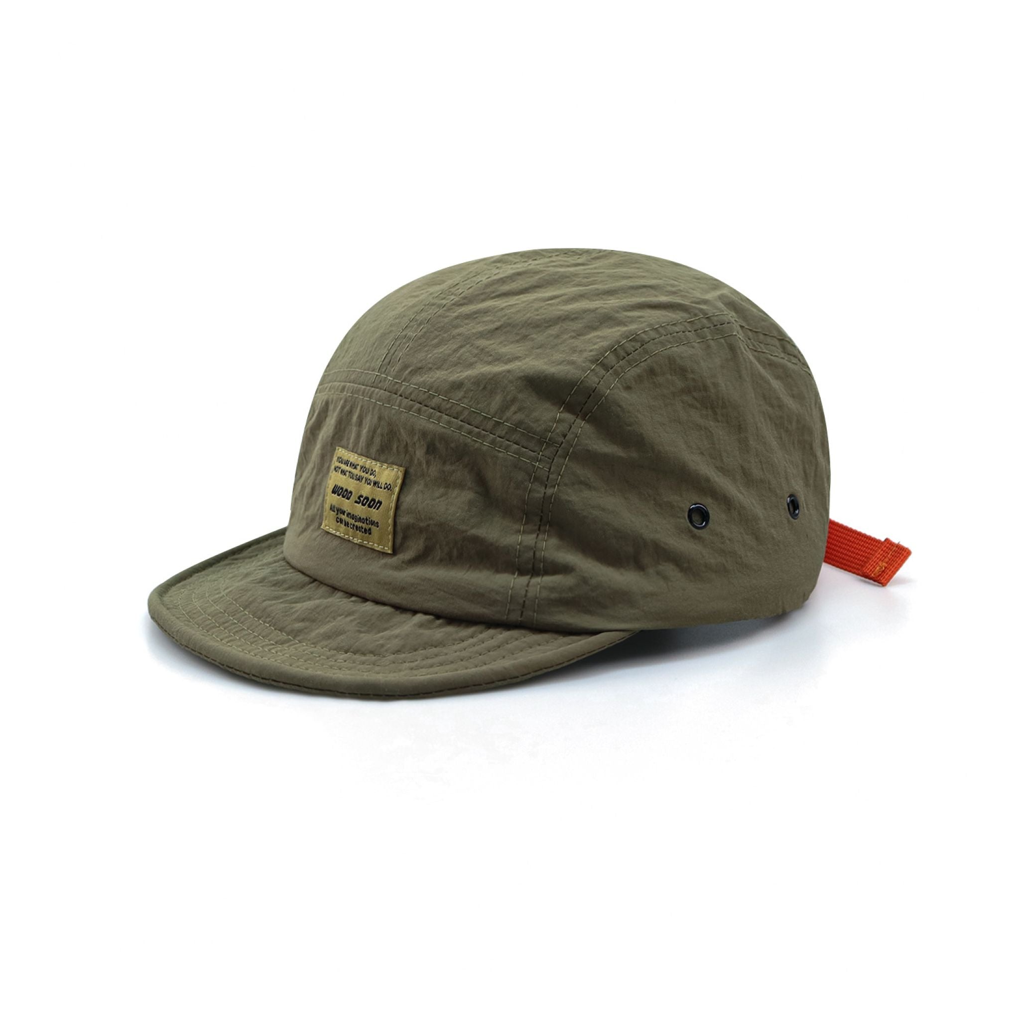 Nylon Cap With Branded Tag & Strap