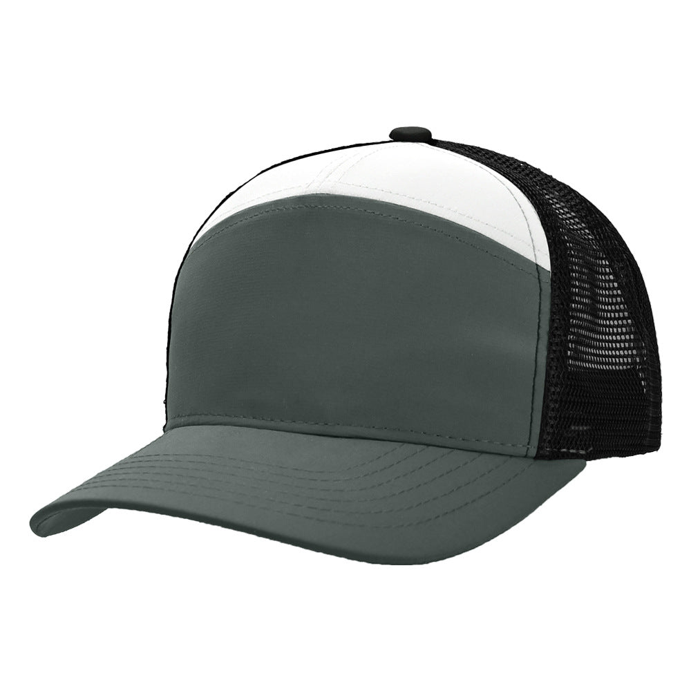 Olive & Black Two-Tone Mesh Trucker Cap