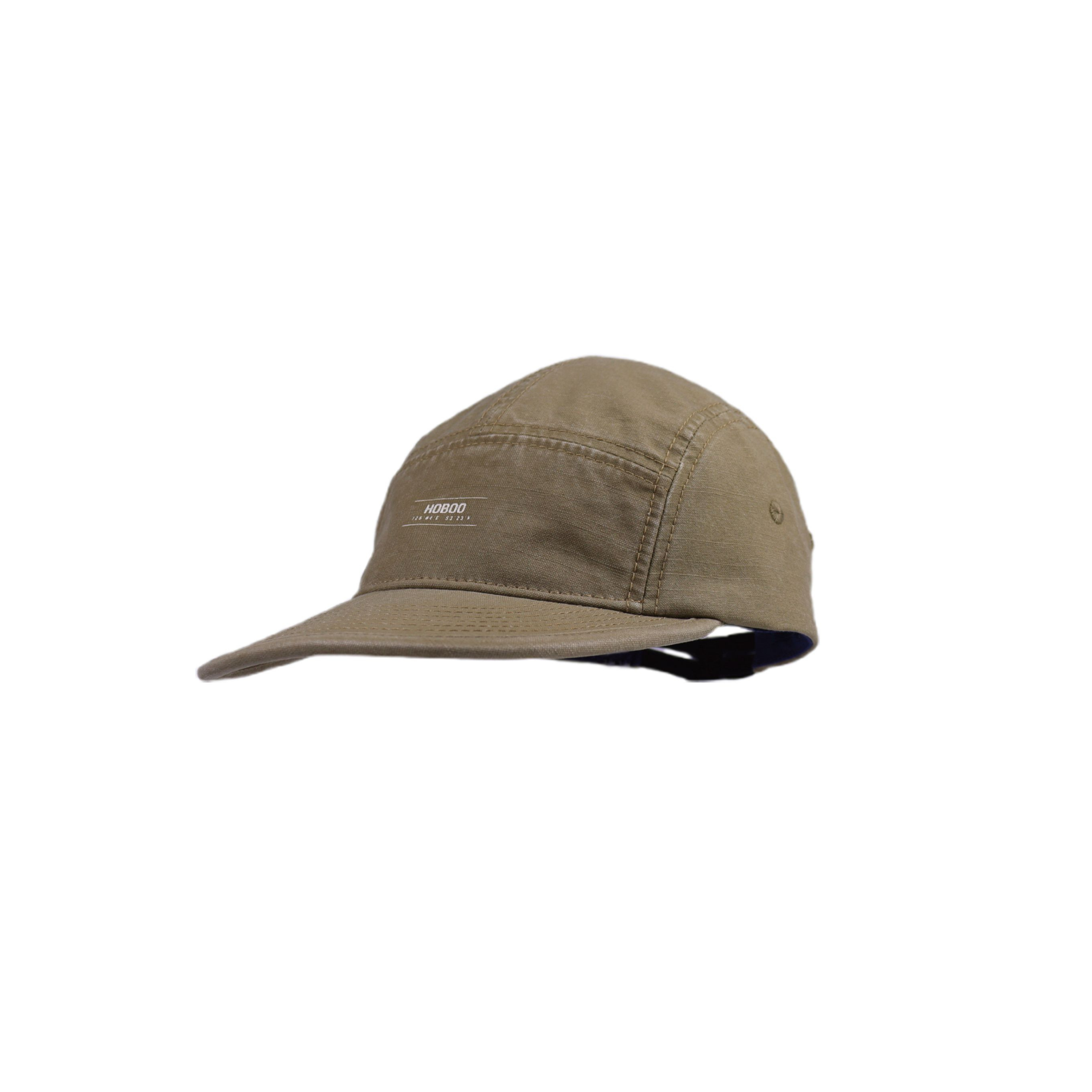 Olive 5-Panel Embroidered Camp Cap