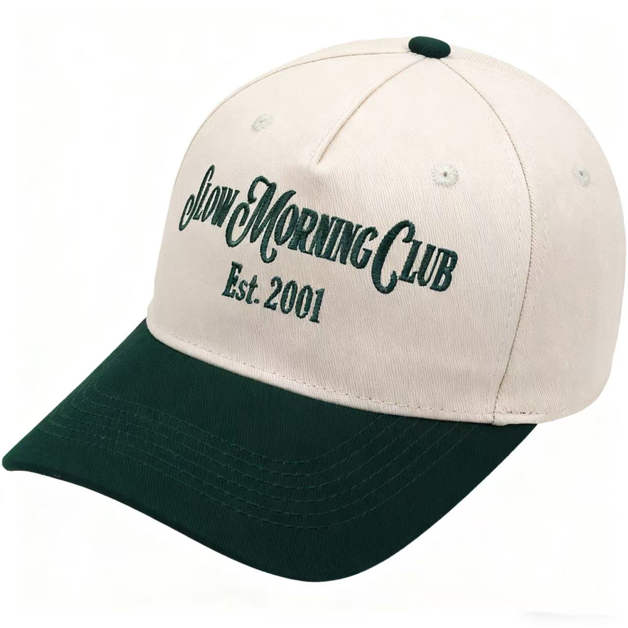 Vintage "Slow Morning Club" Two-Tone Baseball Hat