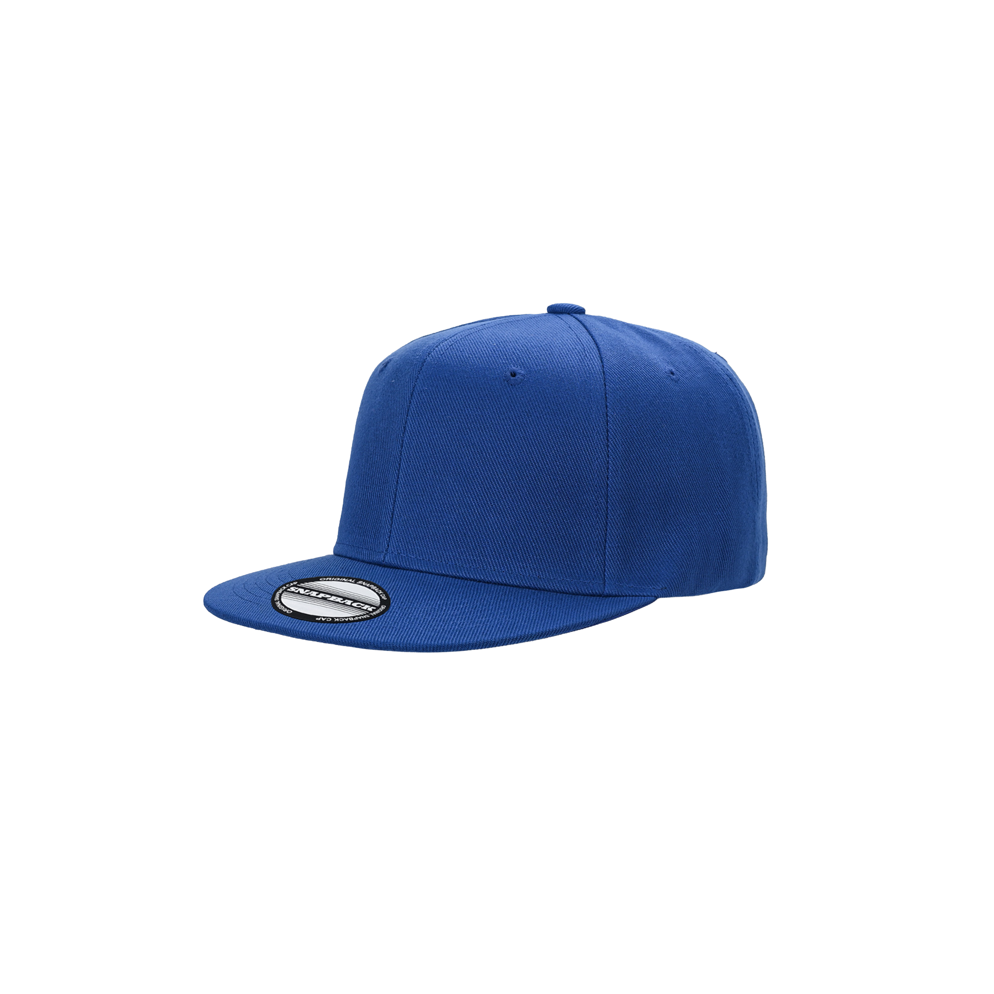 Royal Blue Structured Flat Brim Snapback Hat