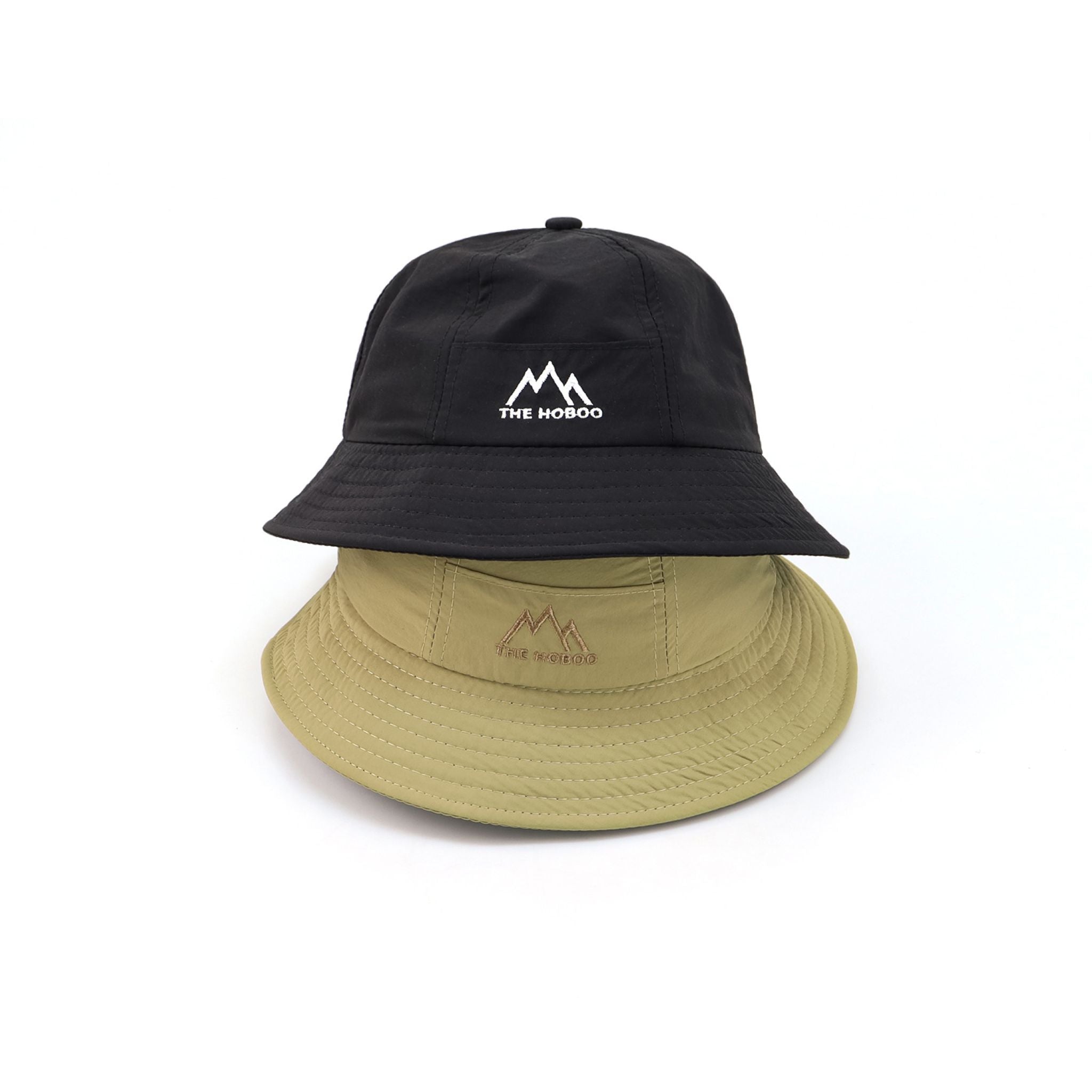 Black & Beige Outdoor Bucket Hat