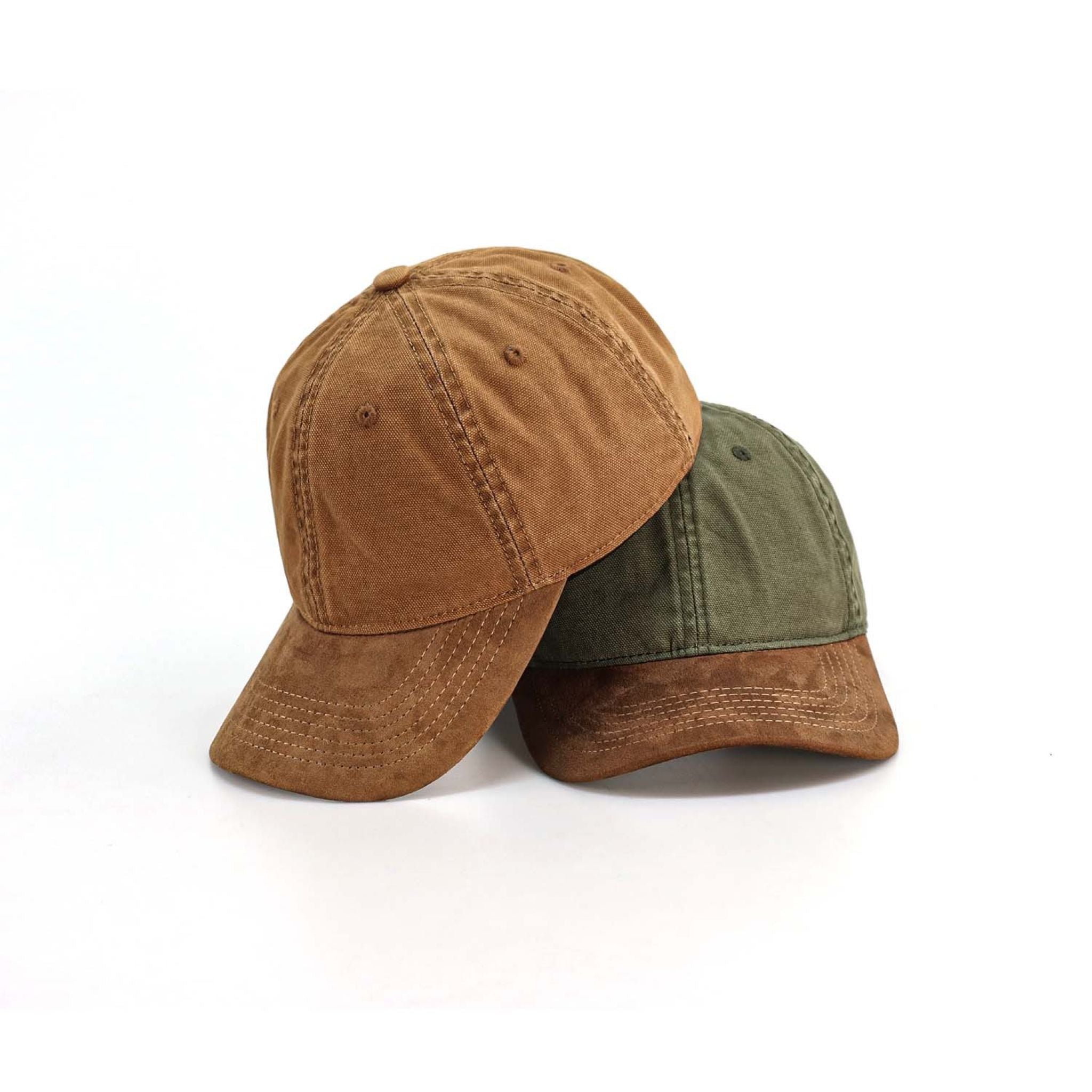 Camel Casual Suede Finish Baseball Cap