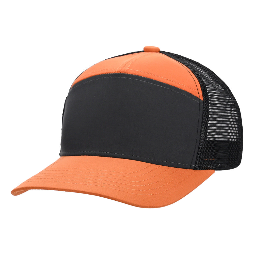 Olive & Black Two-Tone Mesh Trucker Cap