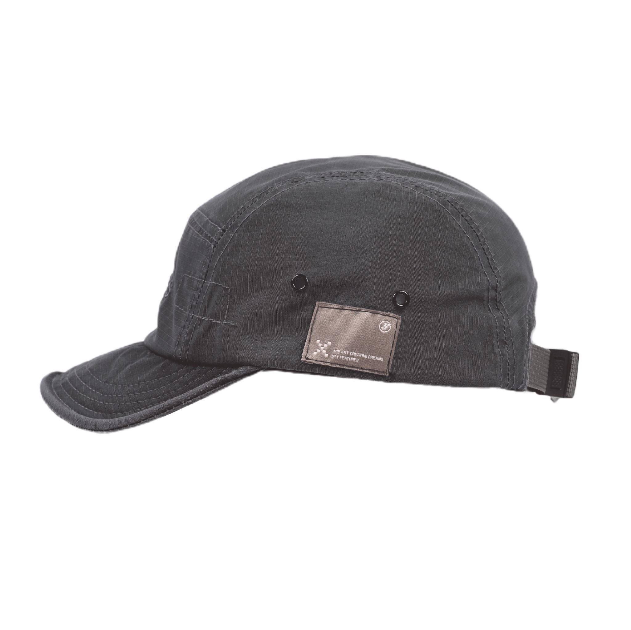 Khaki 5-Panel Hat With Embroidery