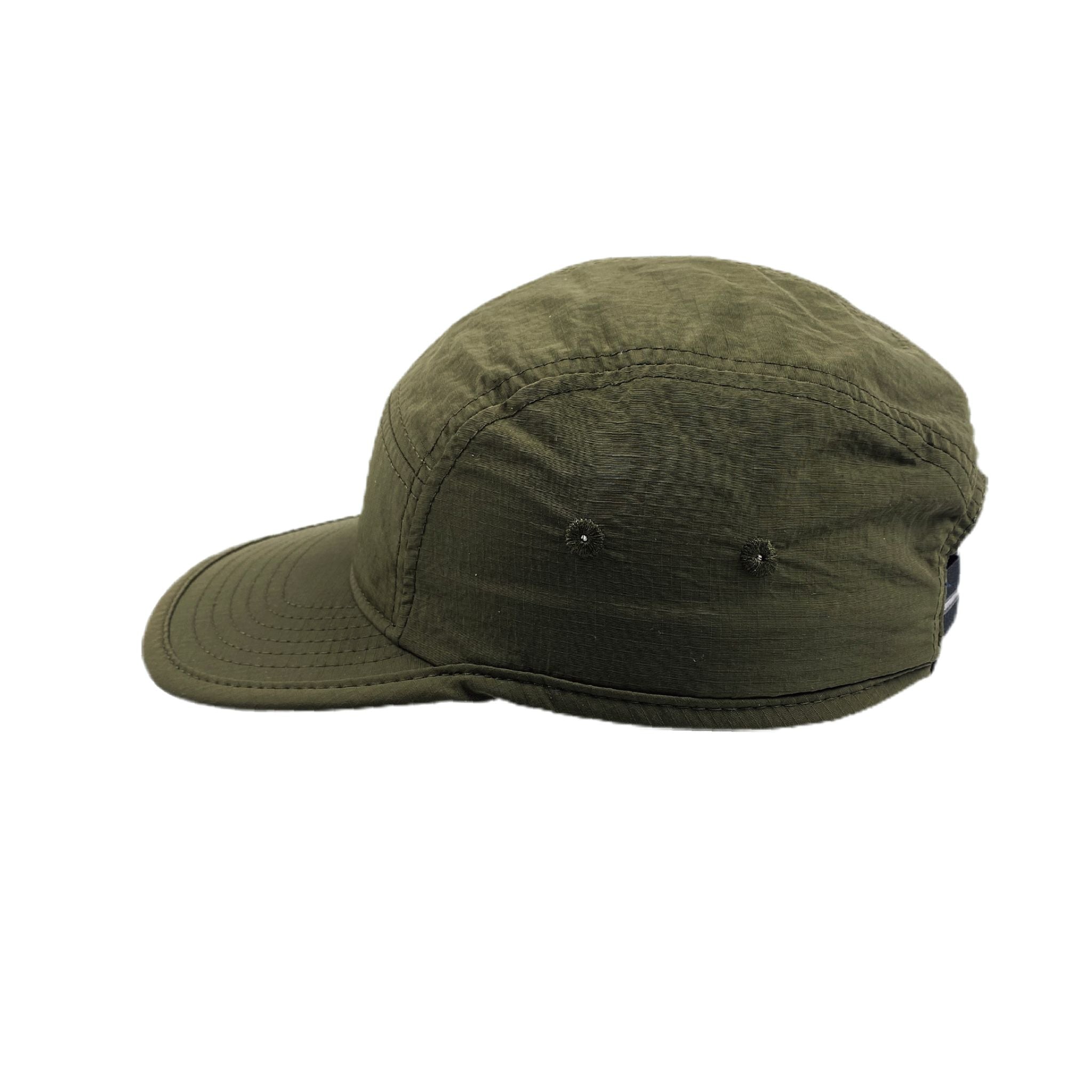 Olive 5-Panel Color-Block Camp Cap