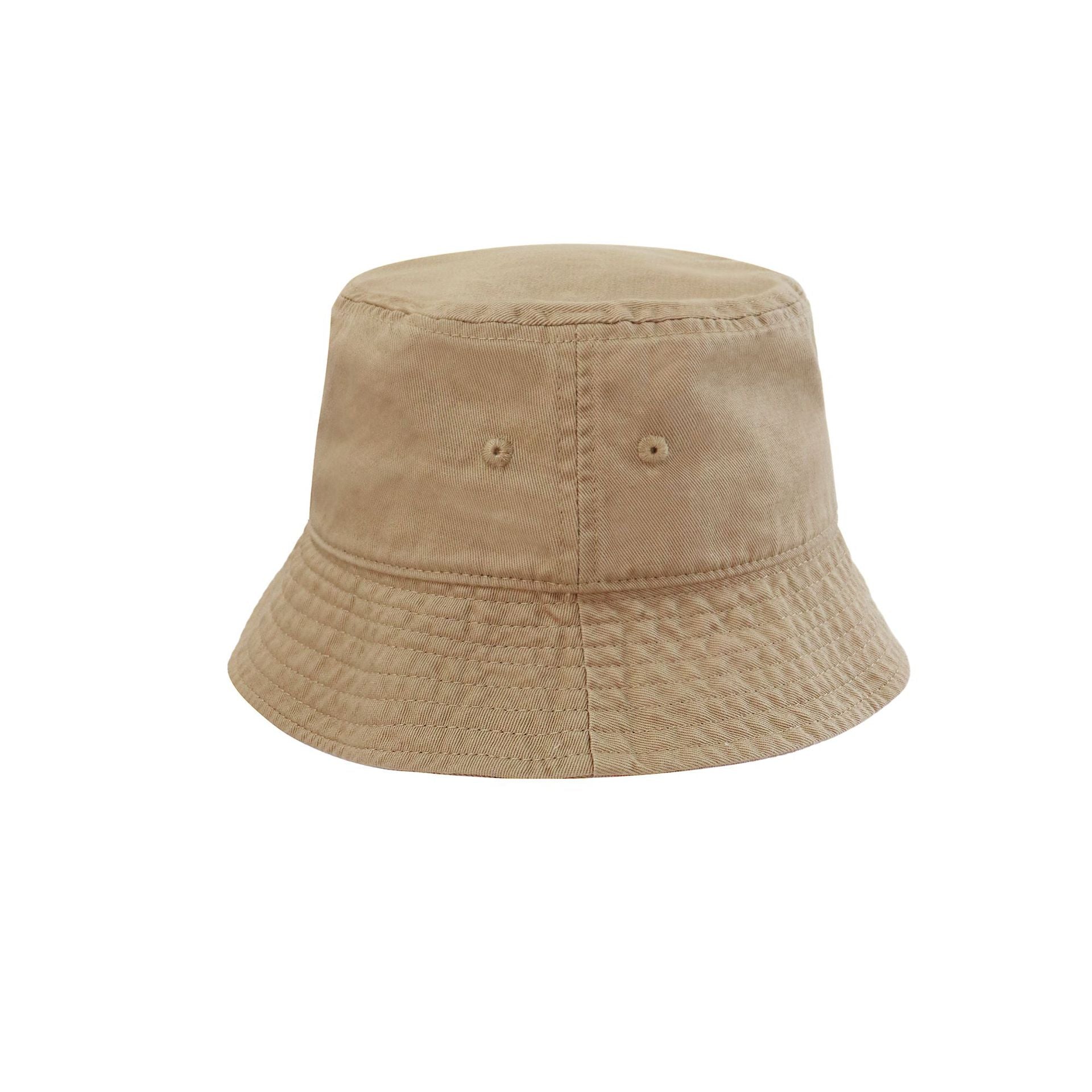 Minimalist Tan Bucket Hat with VOIDE Logo