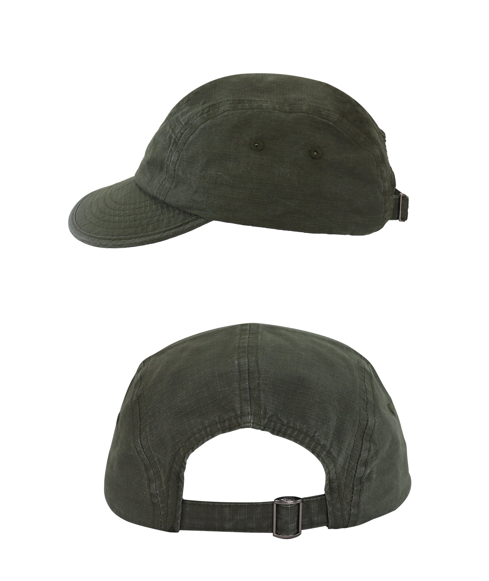 Sleek Dark Olive Washed Cadet Cap for Daily Wear