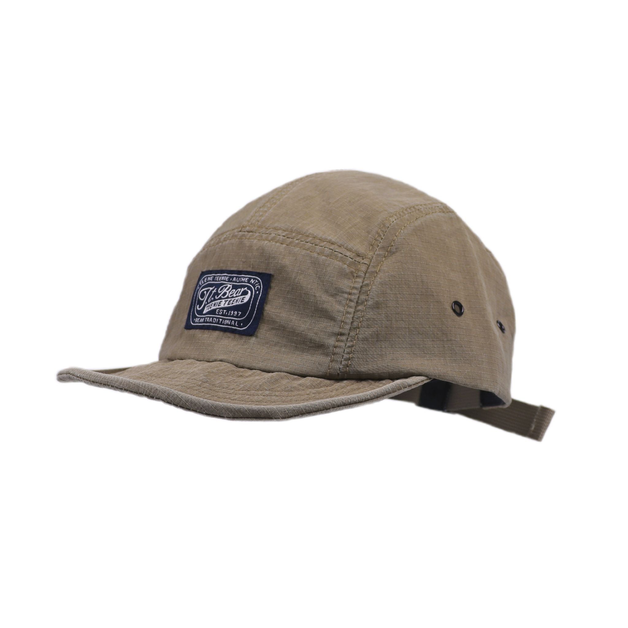 Vintage Beige 5-Panel Camp Cap