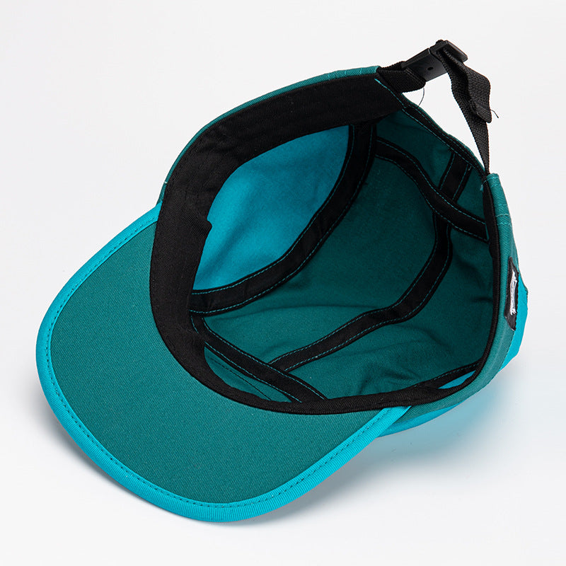 Teal Two-Tone Cadet Cap with Black Patch