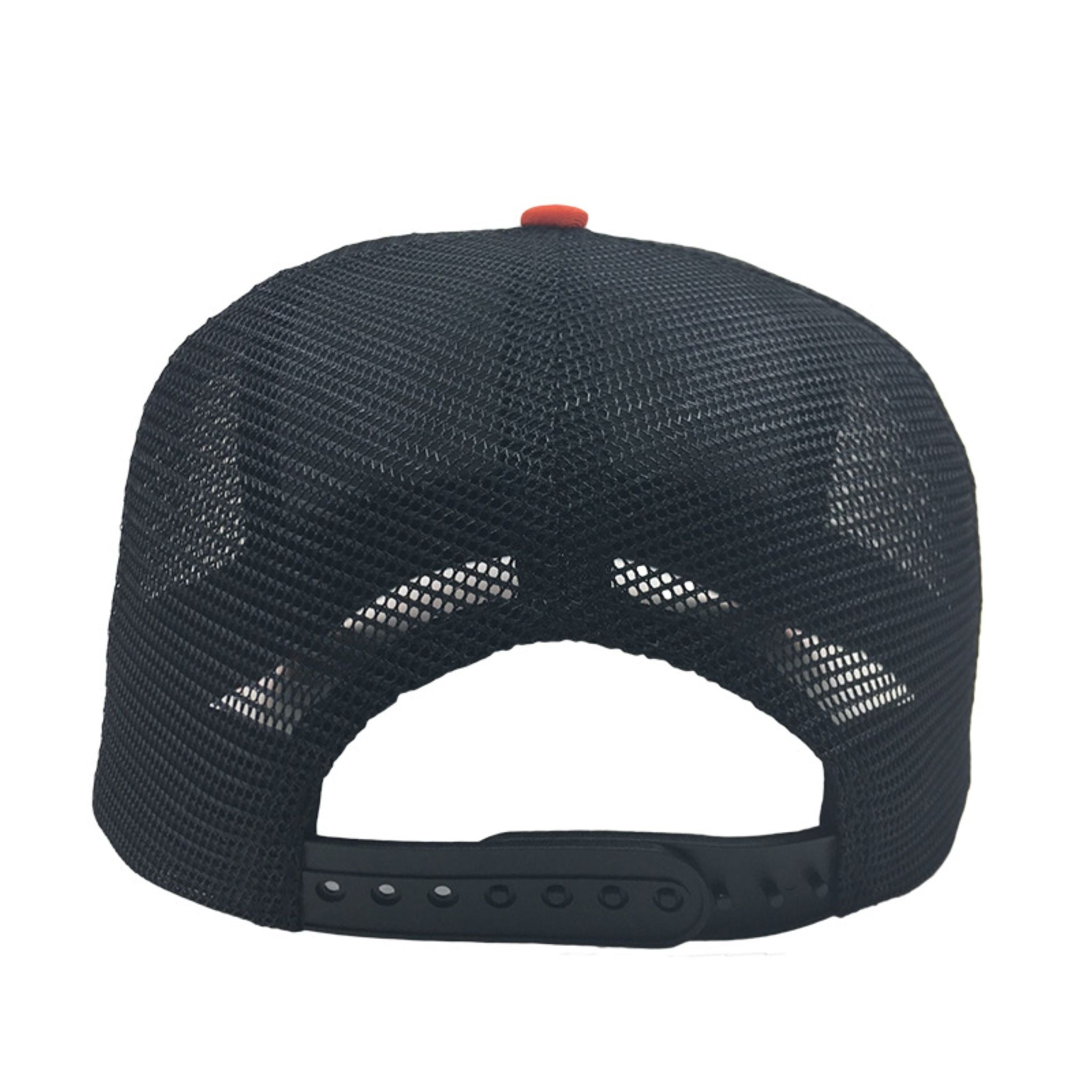 Black Red Warrior Print Mesh Baseball Hat