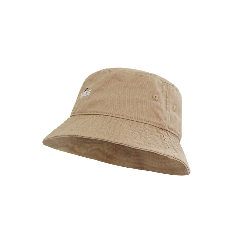 Minimalist Tan Bucket Hat with VOIDE Logo