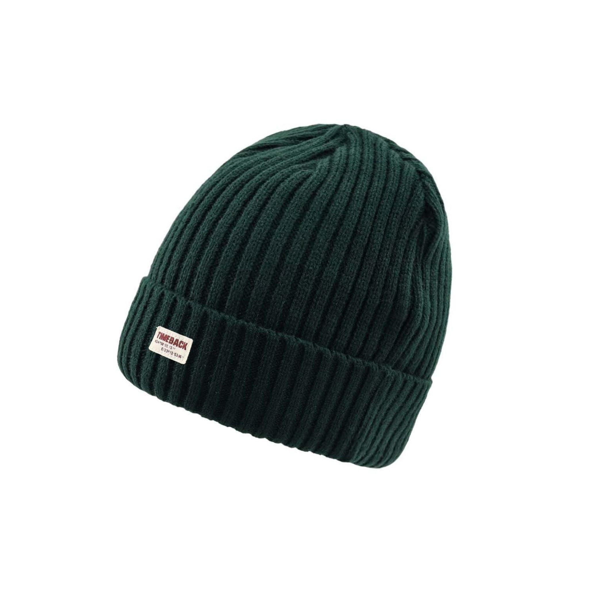 Vintage Ribbed Navy Knit Beanie