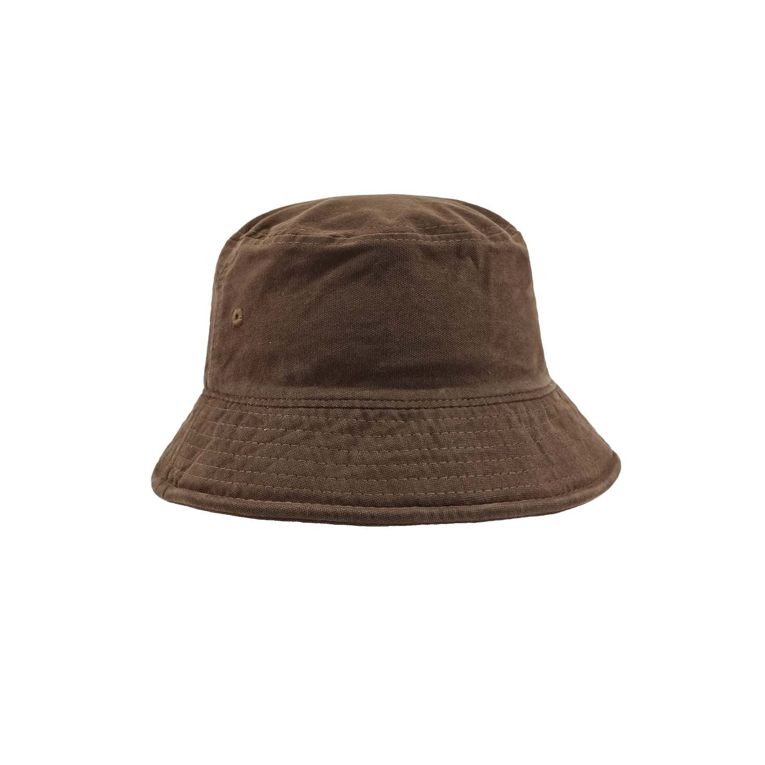 Minimalist Black Casual Bucket Hat