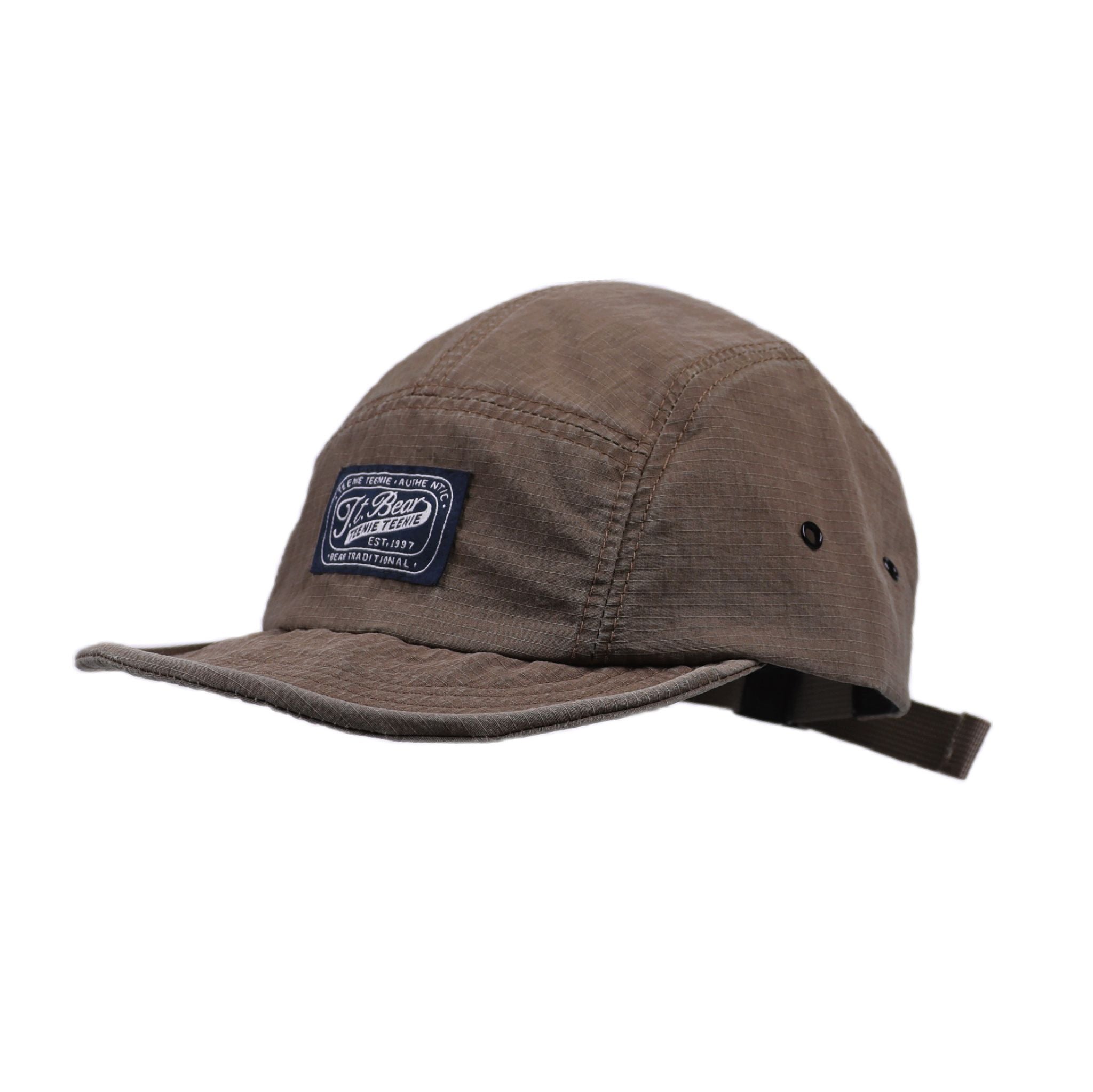 Vintage Beige 5-Panel Camp Cap