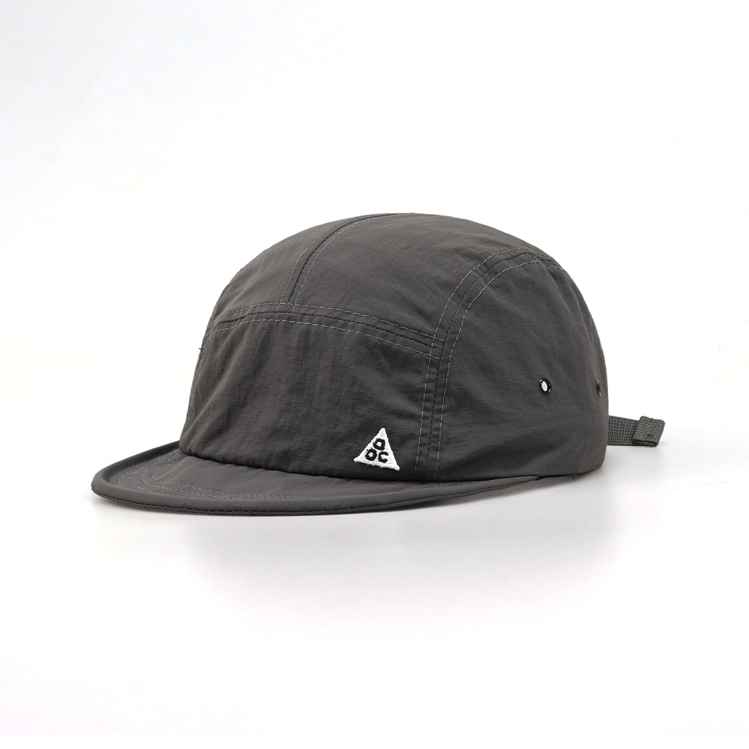 Olive 5-Panel Logo Patch Camp Cap