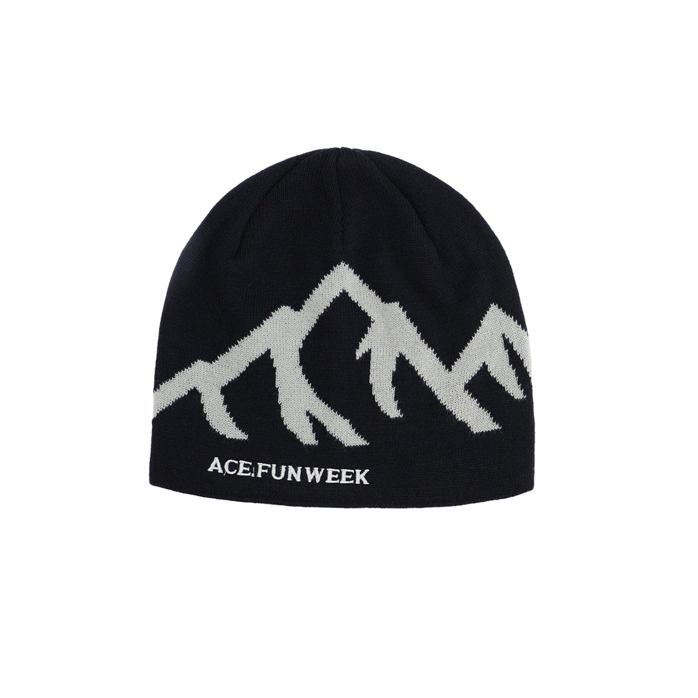 Trendy Yellow Mountain Design ACE.FUNWEEK Beanie