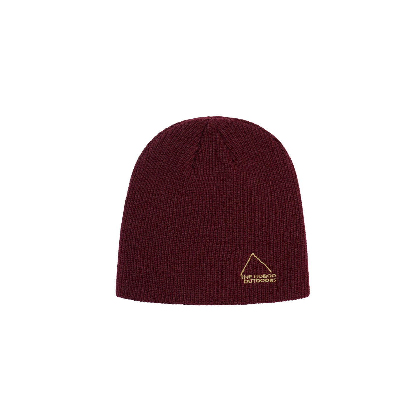 Warm Brown Ribbed Knit Beanie Cap