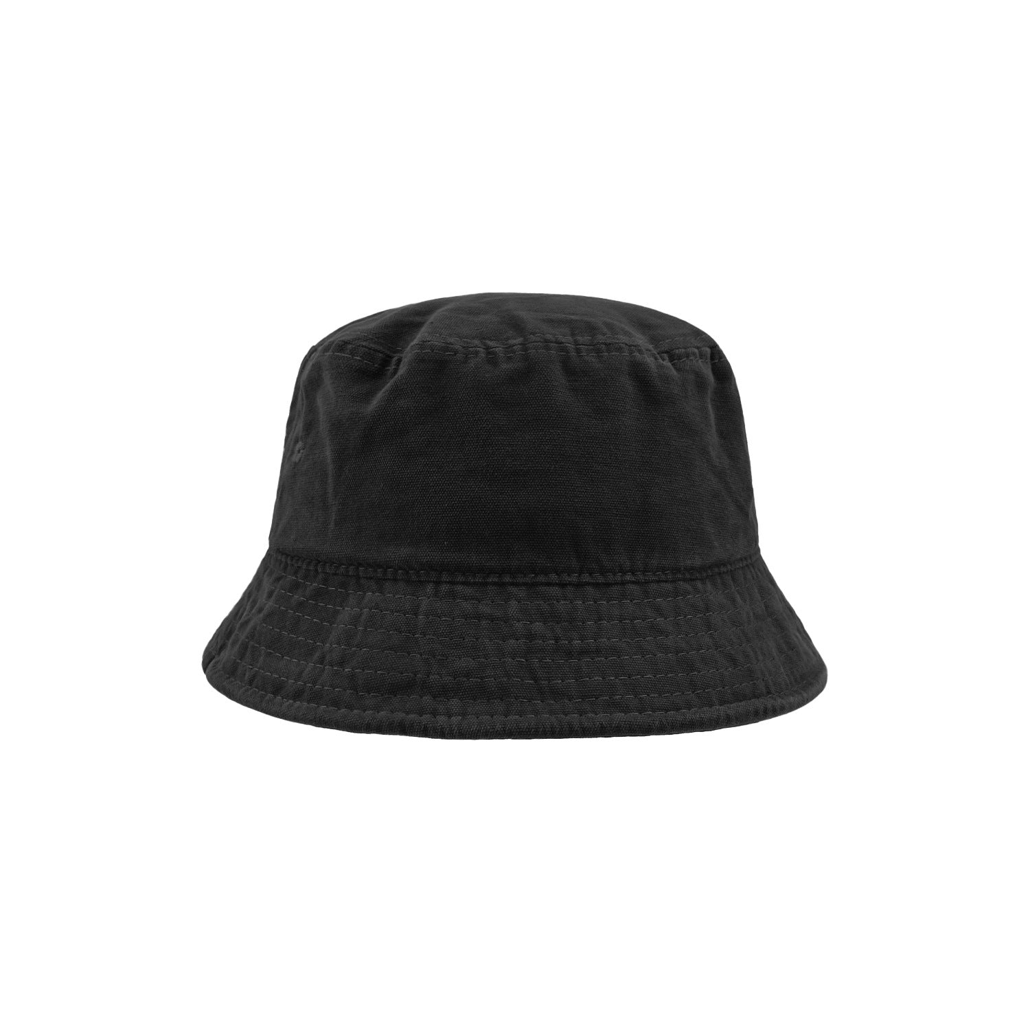 Minimalist Black Casual Bucket Hat