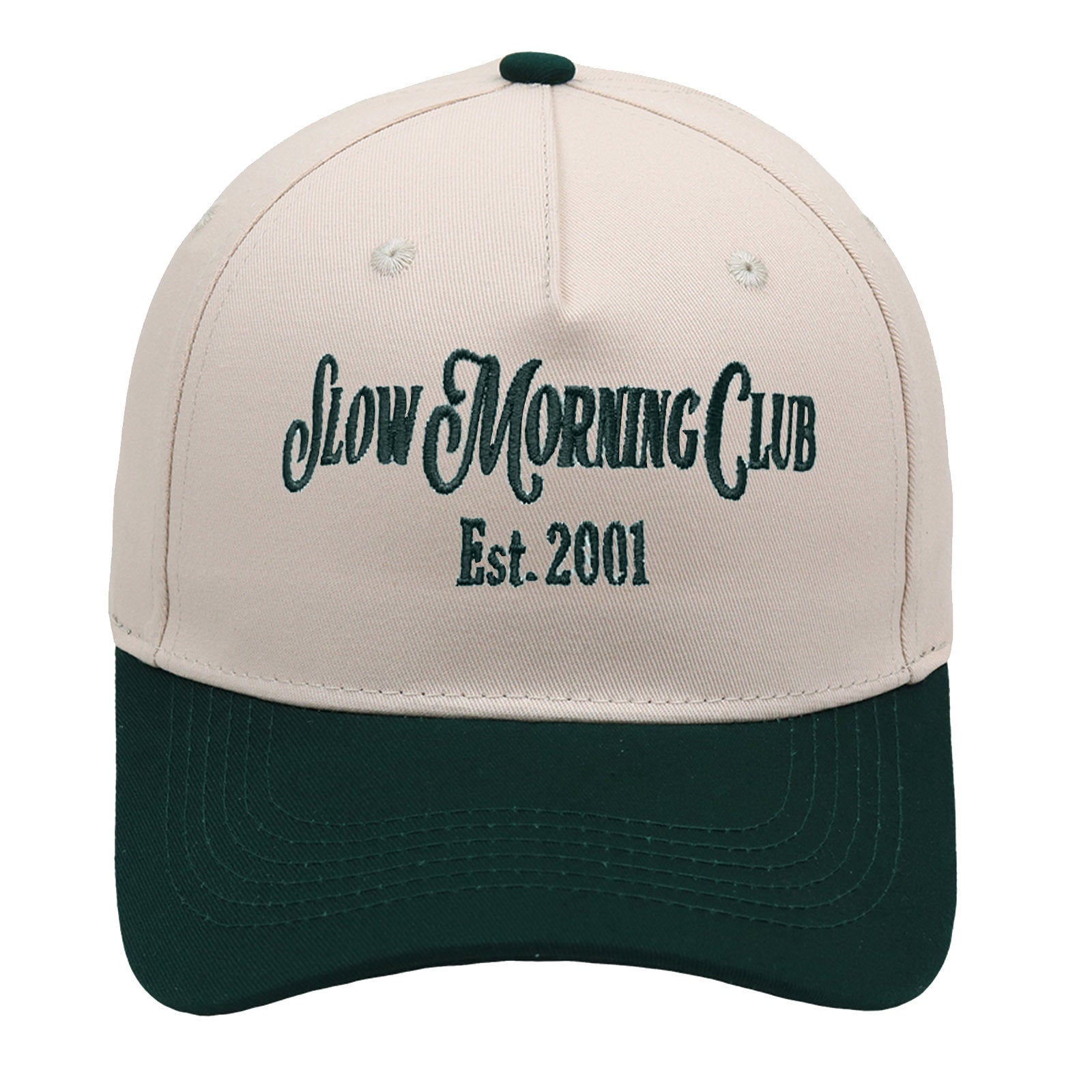 Vintage "Slow Morning Club" Two-Tone Baseball Hat