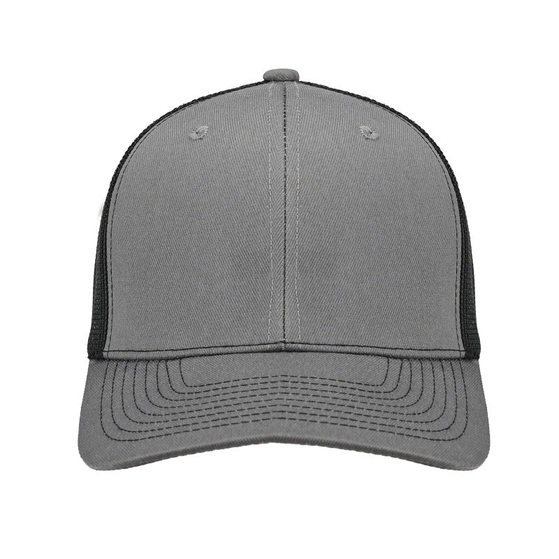 Red & White Trucker Cap - Mesh Back Casual Hat